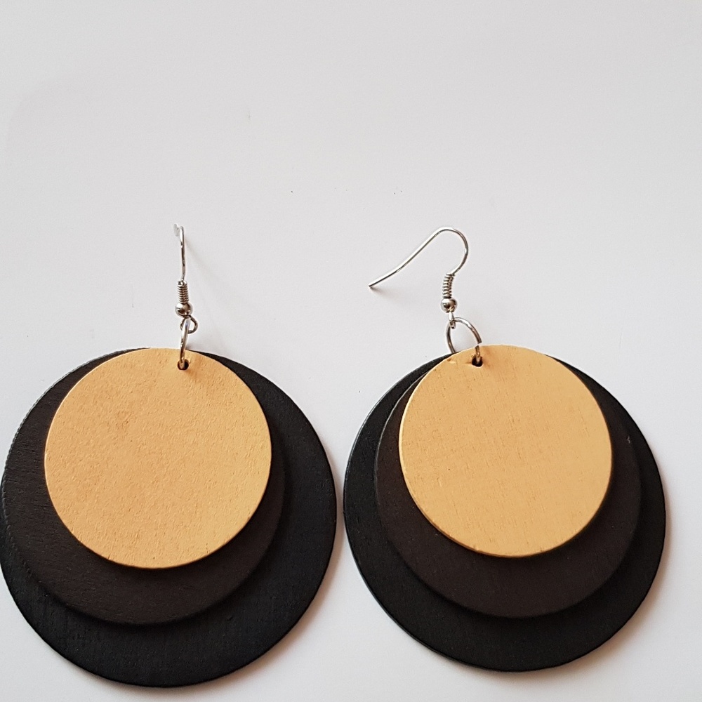 Wood earings
